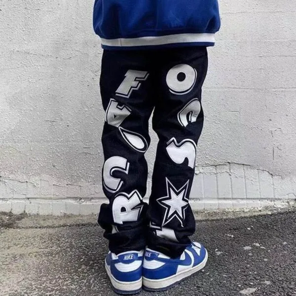 203Cb085A5C2C3Faf8E4F60131817256 Y2Kstyle.fr Jean Baggy Personnalisé