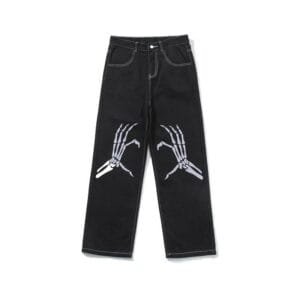 3B199F42A9909061516B6Ce6D334Af6D Y2Kstyle.fr Jean Motif Tête De Mort