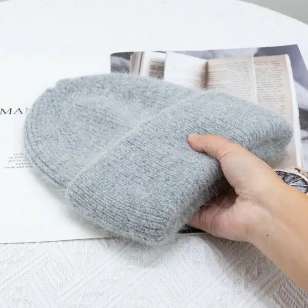 Bonnet Slouchy Gris Chic Pour Lhiver, Confortable Et Stylé, Parfait Pour Toute Tenue.