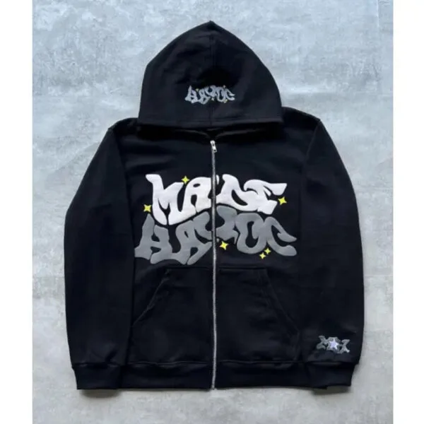 Black Hoodie Mass Appeal Streetwear Y2Kstylefr Y2Kstyle.fr