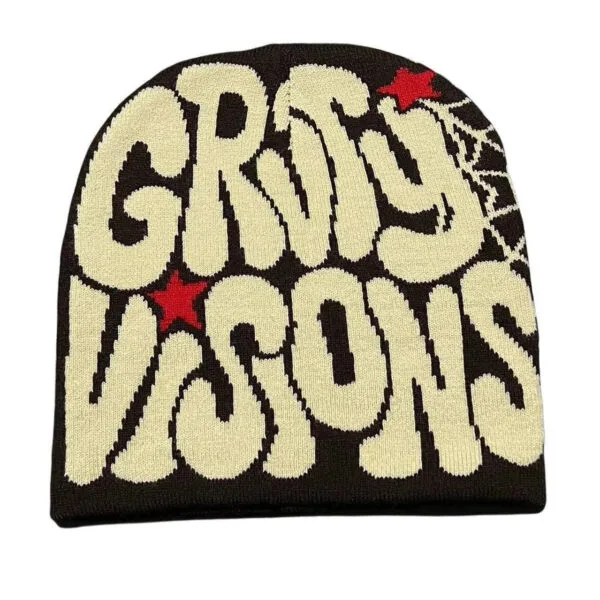 Bonnet Gravity Vision Noir Y2Kstyle.fr