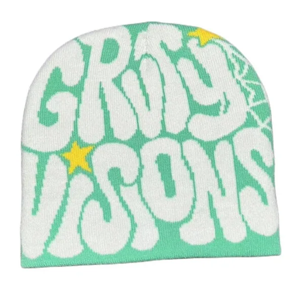 Bonnet Gravity Vision Vert Black Grvty Vision Y2Kstyle.fr