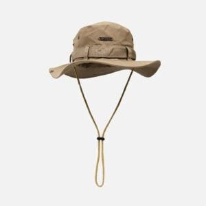 Chapeau Bob Beige Ajustable, Idéal Pour La Protection Solaire Lors Dactivités Extérieures.