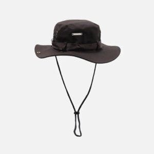 Chapeau Bob Noir Chic, Résistant À L’eau, Parfait Pour Les Activités En Extérieur.