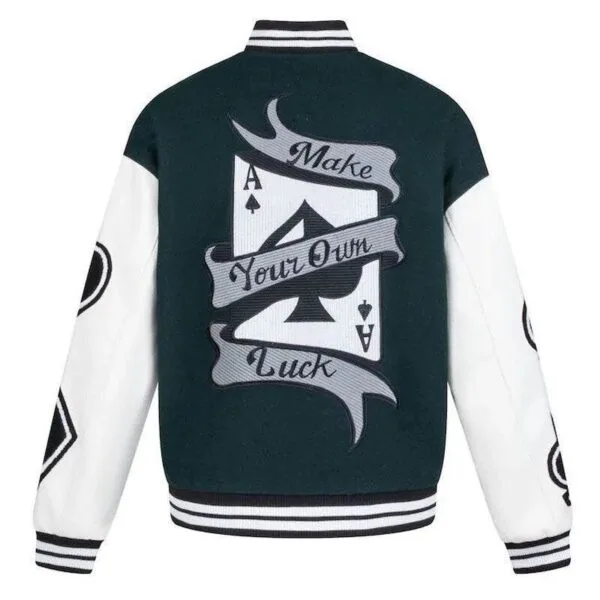 C2C701Fe341A7756Ca7Fd4Eaa83Ff63F Y2Kstyle.fr Veste Universitaire Verte Élégante