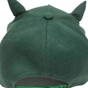 Casquette Verte Amusante Avec Oreilles, Parfaite Pour Un Style Décontracté Et Ludique.