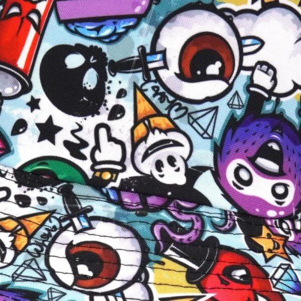 Motifs Colorés Et Ludiques Inspirés Des Années Y2K Pour Un Style Moderne Et Énergique.