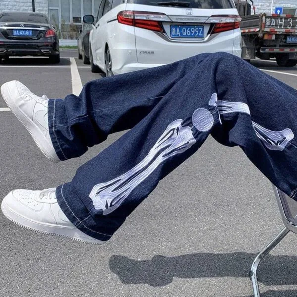 E6385D39Ec9394F2F3A354D9D2B88Eec Y2Kstyle.fr Jeans Skeleton
