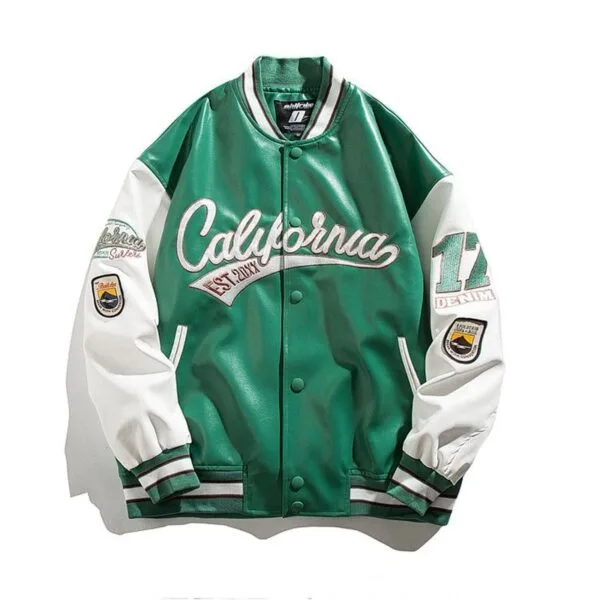 F0E6Be4Ce76Ccfa73C5A540D992D0756 Y2Kstyle.fr Veste En Cuir Style Universitaire