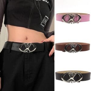 Ceinture Chic Avec Boucle Infini, Parfaite Pour Un Style Tendance Et Contemporain.