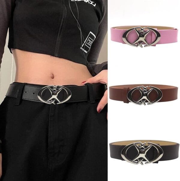 Ceinture Chic Avec Boucle Infini, Parfaite Pour Un Style Tendance Et Contemporain.