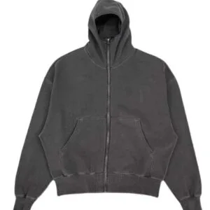 Hoodie Zippé Gris Moderne, Confortable Et Versatile Pour Un Style Décontracté.