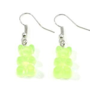 Gummy Bear Earrings Playful Kawaii Y2Kstylefr Y2Kstyle.fr