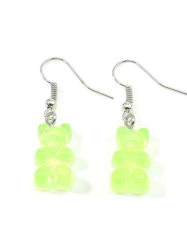 Gummy Bear Earrings Playful Kawaii Y2Kstylefr Y2Kstyle.fr