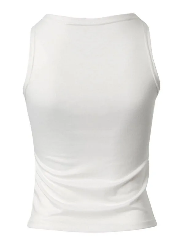 Débardeur Blanc Léger Et Chic Pour Un Look Décontracté En Été.