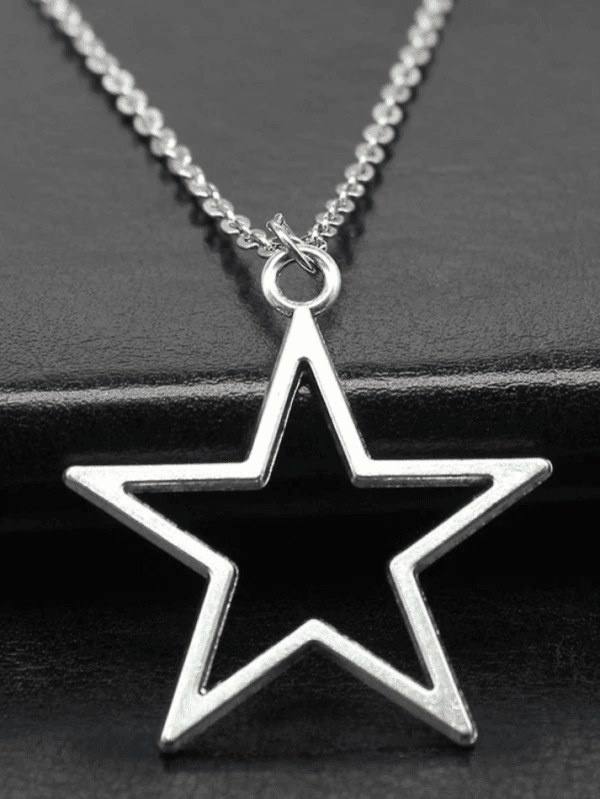 Collier Étoile En Argent Minimaliste, Élégant Et Moderne, Parfait Pour Toutes Les Occasions.