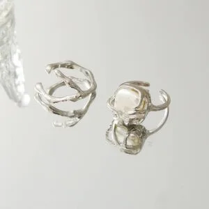 Anneaux En Argent Raffinés : Élégance Intemporelle Et Design Artistique Moderne.
