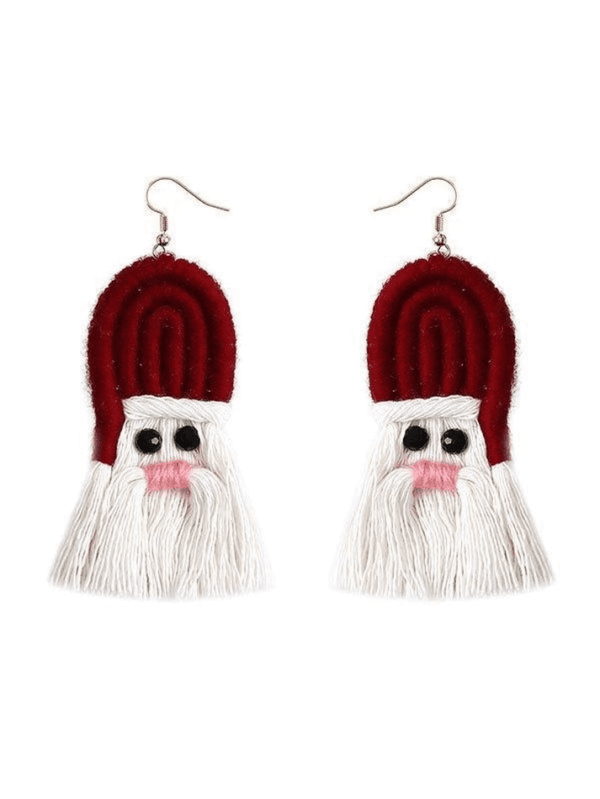 Boucles Doreilles Santa Claus, Charmantes Et Festives, Idéales Pour Célébrer Noël Avec Style.