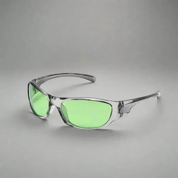 Lunettes De Soleil Modernes Avec Verres Verts, Idéales Pour Le Sport Et Les Activités Extérieures.
