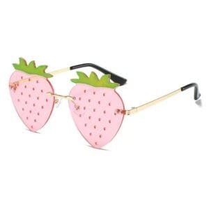 Lunettes De Soleil En Forme De Fraise : Fun Et Tendance Pour Lété.