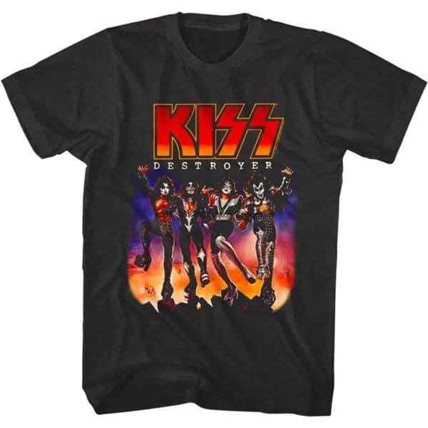 T-Shirt Kiss Destroyer : Graphisme Iconique Du Rock Pour Les Fans Inconditionnels.