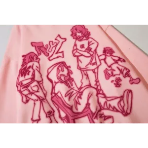 Sweatshirt Brodé : Représentation Artistique De Lamitié Et De La Culture Jeunesse.